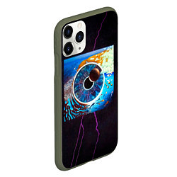 Чехол iPhone 11 Pro матовый P U L S E - Pink Floyd, цвет: 3D-темно-зеленый — фото 2