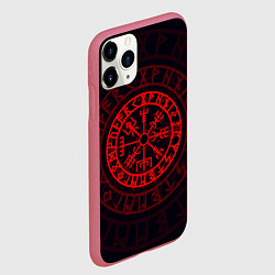 Чехол iPhone 11 Pro матовый Красный Вегвизир, цвет: 3D-малиновый — фото 2