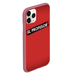 Чехол iPhone 11 Pro матовый EL PROFESOR БУМАЖНЫЙ ДОМ, цвет: 3D-малиновый — фото 2