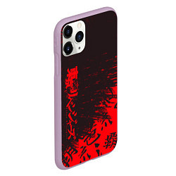 Чехол iPhone 11 Pro матовый Токийские мстители Горизонтальная надпись, цвет: 3D-сиреневый — фото 2