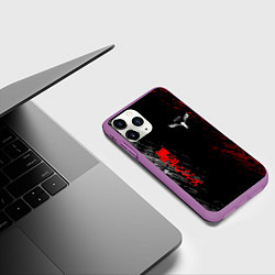 Чехол iPhone 11 Pro матовый Токийские мстители Аниме Кайсуке, цвет: 3D-фиолетовый — фото 2