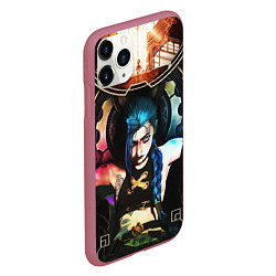 Чехол iPhone 11 Pro матовый ARCANE JINX ОБЛОЖКА LEAGUE OF LEGENDS, цвет: 3D-малиновый — фото 2