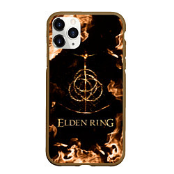 Чехол iPhone 11 Pro матовый Elden Ring Logo, цвет: 3D-коричневый