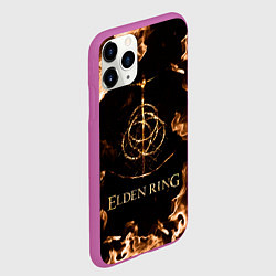 Чехол iPhone 11 Pro матовый Elden Ring Logo, цвет: 3D-фиолетовый — фото 2