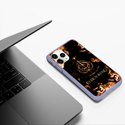 Чехол iPhone 11 Pro матовый Elden Ring Logo, цвет: 3D-светло-сиреневый — фото 2