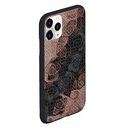 Чехол iPhone 11 Pro матовый Коллекция Journey Шоколад 566-974 Дополнение, цвет: 3D-черный — фото 2