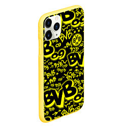 Чехол iPhone 11 Pro матовый BVB 09 - BORUSSIA Боруссия Дортмунд, цвет: 3D-желтый — фото 2