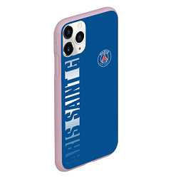 Чехол iPhone 11 Pro матовый PSG PARIS SAINT GERMAIN WHITE LINE SPORT, цвет: 3D-розовый — фото 2