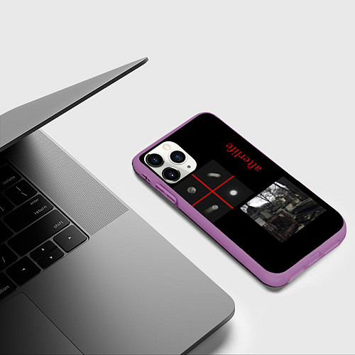 Чехол iPhone 11 Pro матовый Загробная жизнь - afterlife / 3D-Фиолетовый – фото 3