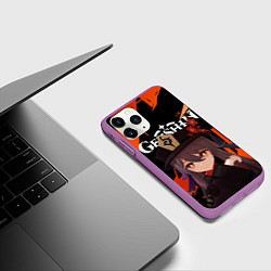 Чехол iPhone 11 Pro матовый HU TAO ХУ ТАО ВАНШЭН, цвет: 3D-фиолетовый — фото 2