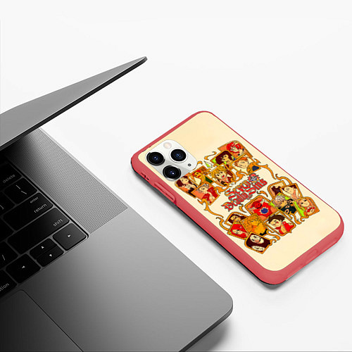 Чехол iPhone 11 Pro матовый The Seven Deadly Sins 7 смертных грехов / 3D-Красный – фото 3