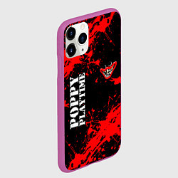 Чехол iPhone 11 Pro матовый POPPY PLAYTIME ИГРА ПОППИ ПЛЕЙТАЙМ ХАГГИ ВАГГИ, цвет: 3D-фиолетовый — фото 2