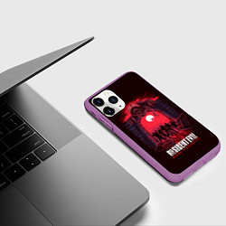 Чехол iPhone 11 Pro матовый City under licker, цвет: 3D-фиолетовый — фото 2