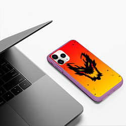 Чехол iPhone 11 Pro матовый DOTA SHADOW FIEND FIRE, цвет: 3D-фиолетовый — фото 2