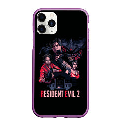 Чехол iPhone 11 Pro матовый RE 2 Remaster, цвет: 3D-фиолетовый