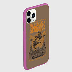 Чехол iPhone 11 Pro матовый Black Sabbat Tour, цвет: 3D-фиолетовый — фото 2