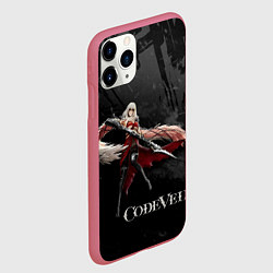 Чехол iPhone 11 Pro матовый Ева Ру Code Vein, цвет: 3D-малиновый — фото 2