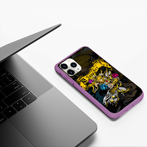 Чехол iPhone 11 Pro матовый DOTA 2 INVOKER ИНВОКЕР / 3D-Фиолетовый – фото 3