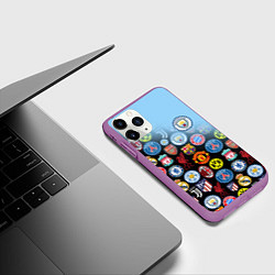 Чехол iPhone 11 Pro матовый МАНЧЕСТЕР СИТИ MANCHESTER CITY, цвет: 3D-фиолетовый — фото 2