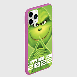 Чехол iPhone 11 Pro матовый Winter grinchh, цвет: 3D-фиолетовый — фото 2