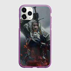 Чехол iPhone 11 Pro матовый ВЕДЬМАК СЕРИАЛ ДИКАЯ ОХОТА, цвет: 3D-фиолетовый