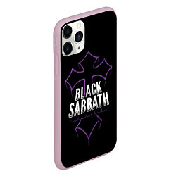 Чехол iPhone 11 Pro матовый Black Sabbat Cross, цвет: 3D-розовый — фото 2