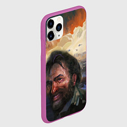 Чехол iPhone 11 Pro матовый Disco Elysium Harrier Du Bois, цвет: 3D-фиолетовый — фото 2