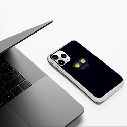 Чехол iPhone 11 Pro матовый Обезьяний chill, цвет: 3D-белый — фото 2