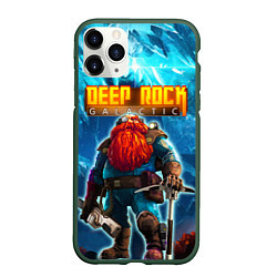 Чехол iPhone 11 Pro матовый Deep Rock Galactic Scout, цвет: 3D-темно-зеленый