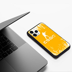 Чехол iPhone 11 Pro матовый НОВОГОДНИЙ CS : GO, цвет: 3D-черный — фото 2