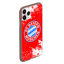 Чехол iPhone 11 Pro матовый НОВОГОДНИЙ BAYERN MUNCHEN СВИТЕР НОВОГОДНИЙ, цвет: 3D-коричневый — фото 2