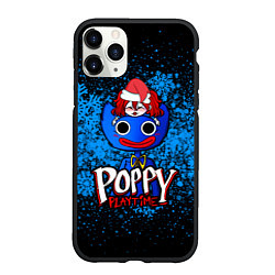 Чехол iPhone 11 Pro матовый POPPY PLAYTIME ПОППИ ПЛЕЙТАЙМ СНЕЖИНКИ, цвет: 3D-черный