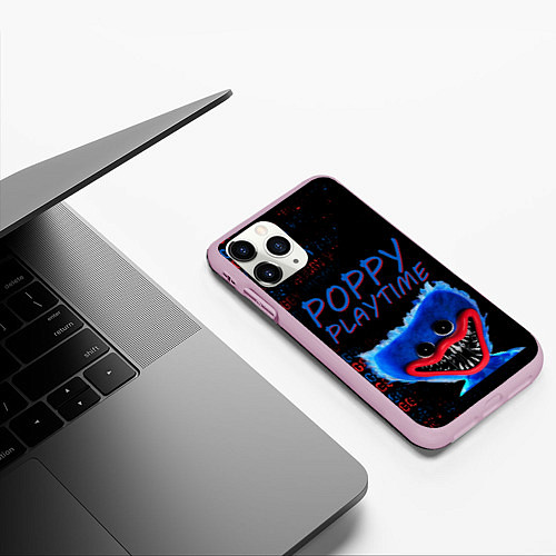 Чехол iPhone 11 Pro матовый Хагги ВАГГИ Poppy Playtime / 3D-Розовый – фото 3