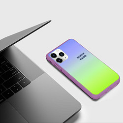 Чехол iPhone 11 Pro матовый Чего надо?02, цвет: 3D-фиолетовый — фото 2