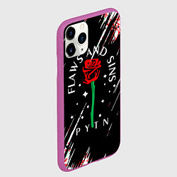 Чехол iPhone 11 Pro матовый Новогодний PAYTON MOORMEIE ТИКТОКЕР, цвет: 3D-фиолетовый — фото 2