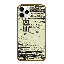 Чехол iPhone 11 Pro матовый State of Decay logo, цвет: 3D-коричневый