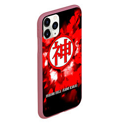 Чехол iPhone 11 Pro матовый Dragon Ball - Kami Kanji, цвет: 3D-малиновый — фото 2