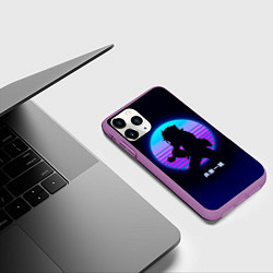 Чехол iPhone 11 Pro матовый Иссэй Хёдо - Демоны старшей школы, цвет: 3D-фиолетовый — фото 2