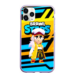 Чехол iPhone 11 Pro матовый FANG BRAWL STARS ФЭНГ БРАВЛЫ, цвет: 3D-светло-сиреневый