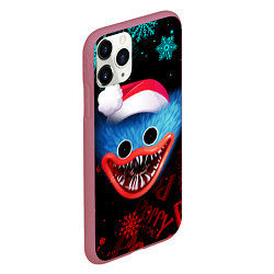 Чехол iPhone 11 Pro матовый ХАГИ ВАГИ НОВОГОДНИЙ POPPY PLAYTIME НОВЫЙ ГОД 2022, цвет: 3D-малиновый — фото 2