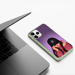Чехол iPhone 11 Pro матовый BTS LOVE, цвет: 3D-салатовый — фото 2