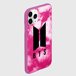Чехол iPhone 11 Pro матовый BTS РОЗОВЫЙ ТАЙ-ДАЙ, цвет: 3D-фиолетовый — фото 2