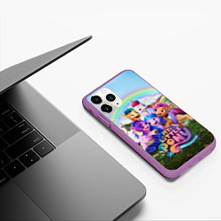 Чехол iPhone 11 Pro матовый My Little Pony: A New Generation, цвет: 3D-фиолетовый — фото 2