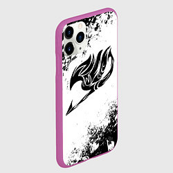 Чехол iPhone 11 Pro матовый ХВОСТ ФЕИ ЧЁРНЫЙ СИМВОЛ FAIRY TAIL BLACK, цвет: 3D-фиолетовый — фото 2