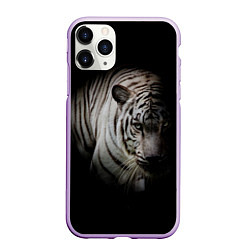 Чехол iPhone 11 Pro матовый Загадочный тигр, цвет: 3D-сиреневый