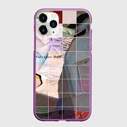 Чехол iPhone 11 Pro матовый Сальвадор дали Арлекин, цвет: 3D-фиолетовый
