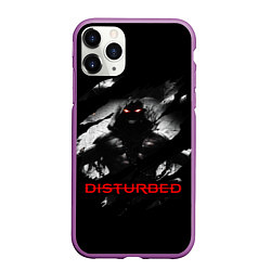 Чехол iPhone 11 Pro матовый DISTURBED THE GUY ЛИЦО ДЕМОНА, цвет: 3D-фиолетовый