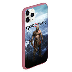 Чехол iPhone 11 Pro матовый Великий God of War Z, цвет: 3D-малиновый — фото 2