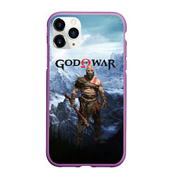 Чехол iPhone 11 Pro матовый Великий God of War Z, цвет: 3D-фиолетовый