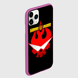 Чехол iPhone 11 Pro матовый Логотип Гуррен - Лаганн, цвет: 3D-фиолетовый — фото 2